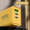 Cargador Dual PD + Dual USB de 120W Adecuado para Huawei Android Apple Teléfono Móvil Cabezal de Carga USB Múltiples Puertos Cabezal de Carga Rápida