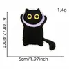 Parche de Tela de Animal de Dibujos Animados Lindo Bordado Nuevo Parche Bordado de Gato Negro Accesorios Parche para Planchar Accesorios para Ropa Lista para Usar