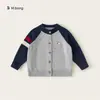 Ropa para niños Youbao Huzhou Zhili, suéter para niños, top para bebé de manga raglán estilo japonés, cárdigan de punto versátil para niños