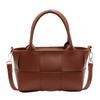 Bolso de Cubo de Moda de Mano de Alta Gama con Diseño Nicho Estilo Coreano para Mujer 2024 Nuevo Estilo Tejido Retro Bandolera