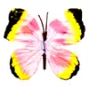 Cabeza de Flor de Mariposa de Goma Suave de Plástico, Decoración del Hogar con Flores Artificiales, Arreglo de Boda, Adornos al por Mayor, Decoración de Mesa para Exteriores
