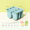 Molde de Picolé de Silicone Platinum em Favo de Mel Quente de Verão para Crianças, Molde Caseiro de Picolé com Seis Cavidades