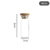 Botella de Vidrio con Tapa de Bambú para Té de Flores y Azafrán, Recipiente Sellado de Grado Alimenticio, Directo del Fabricante