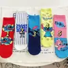 Calcetines Lindos de Dibujos Animados Estilo Coreano Versátiles Estilo de Comercio Exterior Calcetines Casuales para Mujer Calcetines de Media Pierna Anime para Mujer
