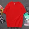 Algodón Peinado de Fibra Larga de Xinjiang Puro Mitad Manga Corta Nuevo Cuello Redondo Tendencia para Hombre Todo Fósforo Top Camiseta Publicitaria Estampada con logo