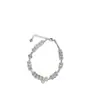 Pulsera de Plata de Ley S925 con Cristal Blanco Multifacético, Aliento de Bebé, Polvo de Plata Brillante en Forma de Estrella para Mujer, Joyería de Mano de Gama Alta Versátil para Verano, Nicho