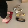 Zapatos Mary Jane de Cuero Suave Cómodos para Mujer, Estilo Nuevo Otoño 2026, con Moño de Hada y Punta Redonda, para combinar con una falda