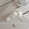 Pinza de Plátano de Malla Plegada Estilo Coreano, Pinza Vertical para Mujeres, Herramienta Suave para Fijar Coletas Altas, Elegante Pinza para el Cabello para la Parte Posterior de la Cabeza