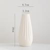 Jarrón Decorativo de Cerámica Blanca Shumen para Flores Secas Creativo Simple Moderno Sala de Estar Arreglo Floral Escritorio Adornos para Arreglo Floral
