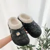 Chinelos de Algodão de Tamanho Grande para Homens para Outono e Inverno, Tamancos Antiderrapantes para Interior de Uso Duplo, Sapatos de Algodão Quentes para Casal