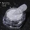 Decorações para Nail Art em Pó de Diamante Triturado Super Brilhante, Pó Glitter Diamante Deslumbrante de Ângulo Reto, Pó de Cristal Colorido com Strass Transfronteiriço