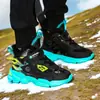 Zapatos de Niño Invierno Zapatos de Algodón Más Algodón Edad 11 Deportivos Engrosados Zapatos Grandes de Algodón Estudiante Cálidos Suela Gruesa Zapatos para Niño Pequeño
