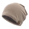 Gorro de punto holgado de color sólido cálido con forro polar informal para otoño e invierno, estilo europeo y americano, exclusivo para hombres y mujeres.
