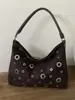 Bolsas Pequeñas Retro Otoño e Invierno para Mujer 2025 Nuevo Versátil para Viajes Diarios Bolso Cruzado de Hombro a la Axila de Moda Bolso Cubo