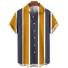 Comercio electrónico transfronterizo popular nuevo de verano para hombre impresión digital 3D tendencia de ocio hawaiana camisa de manga corta
