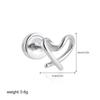 Aretes de Acero Inoxidable Oro de 18K Zircón Acero de Titanio Mini Piercings de Nariz de Rosca Piercing Anillos para Ombligo Joyería Transfronteriza Europea y Americana