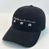 Boné de Baseball Macio Bordado com Florzinhas de Alta Qualidade, Aba Larga, Emagrecimento Facial, Adequado para Circunferência Craniana Grande, Versátil Boné Bico de Pato da Moda Casual para Casais