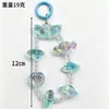 Cadena para Teléfono de Caramelo Cuadrada de Acrílico Iridiscente, Cordón con Cuentas de Corazón Femenino, Colgante de Llavero para Bolsa al por Mayor