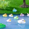 Nuevo producto transfronterizo: adorables patitos de figurilla, perfectos para jardinería, paisajismo, decoraciones de bricolaje, adornos colgantes y exhibiciones de paisajes en miniatura