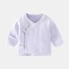 Roupa Íntima Meia-Costas para Bebê Recém-nascido Veludo Sem Ossos Primavera e Outono Gravata Roupa de Lua Cheia Roupa de Monge Bebê Top para Todas as Estações