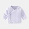 Roupa Íntima Meio-Costas para Recém-Nascido, Veludo Sem Costura Primavera e Outono com Alças, Traje de Monge Lua Cheia, Tops para Bebê Todas as Estações