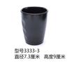 Taza de melamina restaurante comercial imitación porcelana taza para baño maría antica caída plástico hotel negro barbacoa china taza de resina