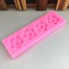 Molde de silicona para flor pequeña de 4 o 5 pétalos, molde para chocolate, molde manual para repostería, molde para pastel, herramientas de repostería para hornear