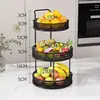Mesa de centro de sala de estar bandeja de frutas estante de almacenamiento de bocadillos estante de arte de hierro para mesa de comedor del hogar cesta de frutas creativa de múltiples capas