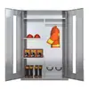 Armário Personalizado de Aço Inoxidável 304 para Equipamentos Anti-Motim, Armário para Equipamentos de Combate a Incêndio, Armário de Segurança para Shopping Center, Armário com Porta de Vidro