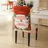 Funda para Respaldo de Silla de Navidad de Tela No Tejida Transfronteriza Cubierta Creativa con Estampado de Dibujos Animados para Silla de Comedor Cubierta Decorativa para Ambiente Festivo Venta al por Mayor