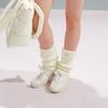 Artículos en Liquidación: Calentadores de Calcetines de Punto Holgado para Otoño e Invierno con Etiquetas Metálicas, Calentadores de Piernas de Punto Cálidos para Mujeres en Otoño e Invierno