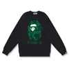 Sudadera Camuflada de Marca de Moda Transfronteriza de Comercio Exterior para Hombre Otoño e Invierno Manga Larga Estampado de Letras Holgada Cuello Redondo Pulóver Top Casual