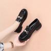 Mocasines de Verano Sandalias de Mujer Piel Suave Suela Suave Zapatos de una Sola Capa 2022 Zapatos Casuales para Mujer Malla Suela Gruesa Tacón Plano Zapatos de Cuero Británicos