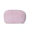 Ins Menina Cor Sólida Novo Saco de Lápis de Pelúcia Bolsa Candy Color Portátil Doce Suave Cera Cosmético Bag Lápis Bag