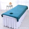 Toalha de cama especial para salão de beleza com furo grande toalha de massagem corporal com furo lençol de cama com furo logotipo de toalha atacado