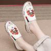 Primavera 2025 Nuevos Zapatos Hanfu Antiguos Zapatos Bordados Vintage Zapatos de Tela Bordados de Pekín Antiguo Zapatos Sociales Zapatos de Red