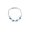 Pulseira com Fecho Geométrico Oval de Zircônia Super Brilhante, Fashion e Versátil, Pulseira Elegante com um Toque de Luxo Leve e de Alta Qualidade