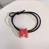 Pasador Dulce Sanrio Perro Gui de Jade Cabeza de Oso Fresa Tocado Lindo Dibujo Animado Cabello Mágico Sirena Anillo Simple para el Cabello