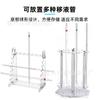 Refiner fábrica directa plexiglás multifuncional trapezoidal estante para tubos plástico disco 28 agujeros pajita giratoria