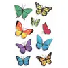 Pegatinas de Tatuaje de Mariposas de Colores al por Mayor Impermeables y de Larga Duración Pegatinas Combinadas de Mariposas Acuarela Soñadoras para Pecho, Cintura y Brazos