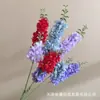 2 Cabezas de Flores Artificiales de Lavanda para Decoración del Pasillo de Salón de Bodas, Decoración de Jacintos para Fondo de Hotel, Flores Artificiales Transfronterizas