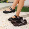 Mocasines sin cordones para mujer 2025 primavera nuevos europeos y americanos comercio exterior talla grande zapatos de mujer cómodos planos casuales