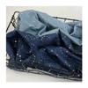 Encaje de Estrella de Mar Occidental Hecho a Medida por el Fabricante, Tela de Mezclilla con Lentejuelas y Cuentas con Brillo, Tela para Chaqueta de Mezclilla/Bolso