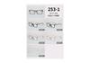 Armazón de gafas TR90 ultraligero moda estudiantil suministro transfronterizo duradero con pasador de bisagra de ácido propiónico cp metálico 253-1