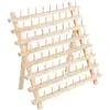 Marco de alambre para sostener hilo de cáñamo hilo de coser tipo gancho pared lana hilo de jade marco pagoda almacenamiento carrete doméstico cristal madera maciza