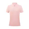 Camisa Polo de Verano para Mujer, Deportiva al Aire Libre, con Cremallera, Camiseta Fresca de Manga Corta que Ceñe la Cintura, Uniforme de Grupo, Ropa de Trabajo con Logo Impreso