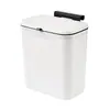 Cubo de basura de pared para el hogar de plástico para inodoro con tapa grande para colgar en la oficina de la cocina Cubo de basura para inodoro