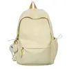 Mochila Simples Leve de Cor Sólida Novo Estilo para Estudantes Universitários, Mochila de Grande Capacidade para Estudantes do Ensino Médio, Bolsa Escolar, Mochila de Viagem