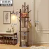 Perchero Giratorio para Dormitorio y Sala de Estar, Uso Doméstico, Esquina de Entrada, Madera Maciza, Tipo de Pie Simple, Perchero de Noche