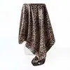 Bufanda de Seda Popular Estampado de Leopardo de Xiyin 90*90cm Bufanda Cuadrada de Satén Bufanda Chal Pañuelo para la Cabeza